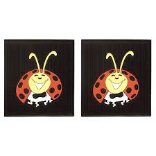 Lady Bug Floor Mats, Rear, Fits All Aircooled Beetles, Pair