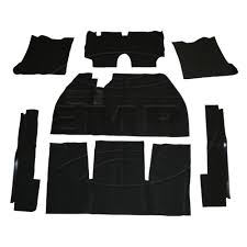 BLACK 7 PIECE CARPET KIT VW BUG / BEETLE 1969-1972, NO FOOT REST