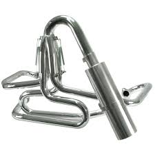 Comp Exhaust, 1 5/8", Ceramic Coated, w/Stainless Off-Road Muffler