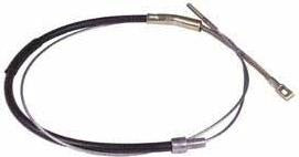 VWC-211-609-701-L - EMERGENCY BRAKE CABLE - BUS 68-71 W/ BRAKE SERVO