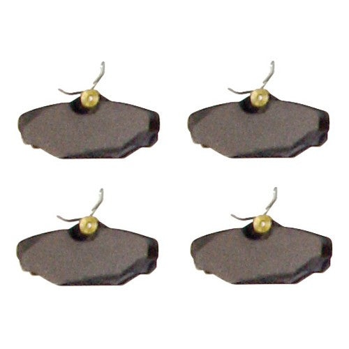 Brake Pad Set, For Emergency Brake Rear Kits, 4 Pads