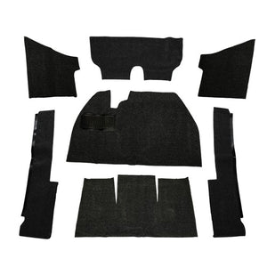 Carpet Kit, 7 Piece, For Super Beetle 71-72, Black