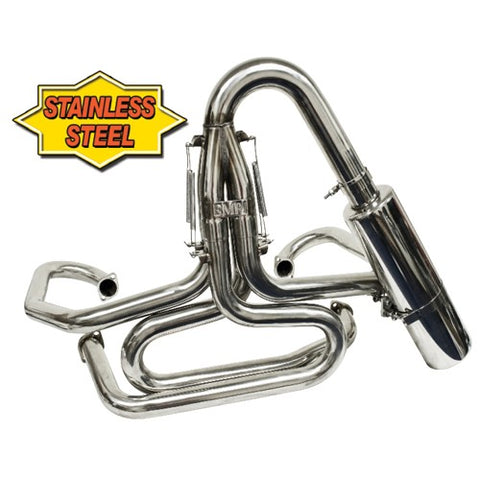 STAINLESS STEEL OFFROAD EXHAUST W/MUF 1-1/2"