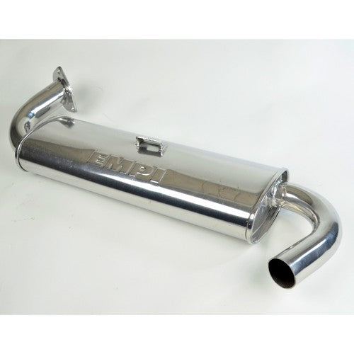 Single Quiet Muffler, Large 3 Bolt, Beetle Ceramic Coated