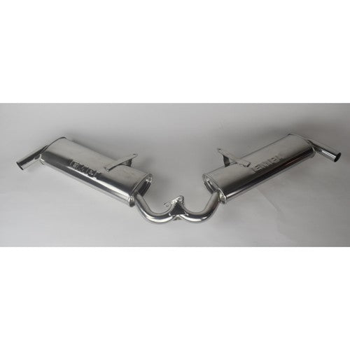 Dual Quiet Muffler, Ceramic Coated, For Merged Header