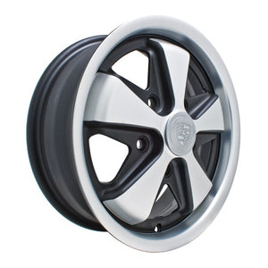 911 Alloy Wheel, Black & Silver, 17x7. 5 on 130mm