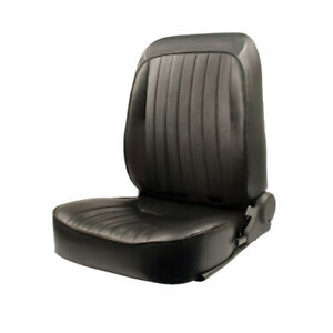 BLACK VINYL RECLINING LOW BACK BUCKET SEAT, LEFT SIDE