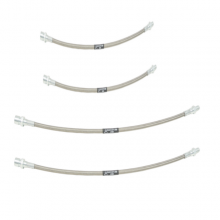 STANLESS STEEL BRAKE LINE KIT, 69 ON W/IRS, (4 PC)